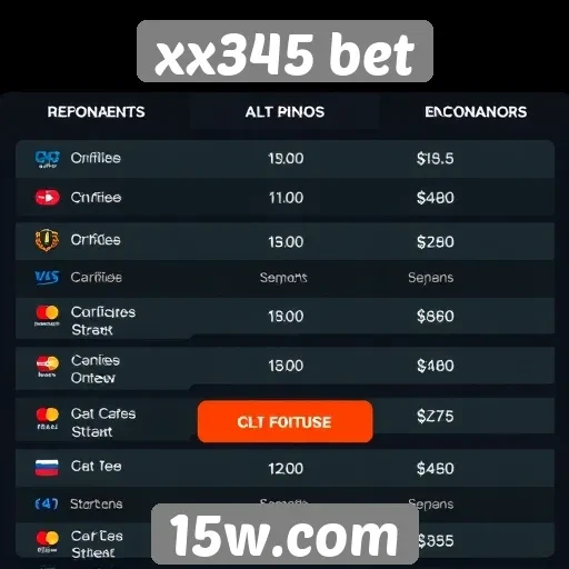 Opções de pagamento disponíveis no xx345 bet